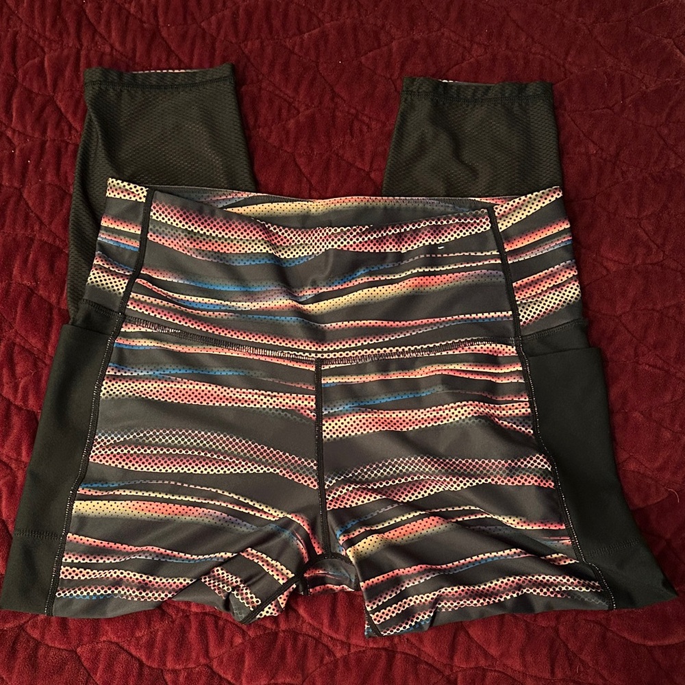 Xersion Multicolor Striped Pants